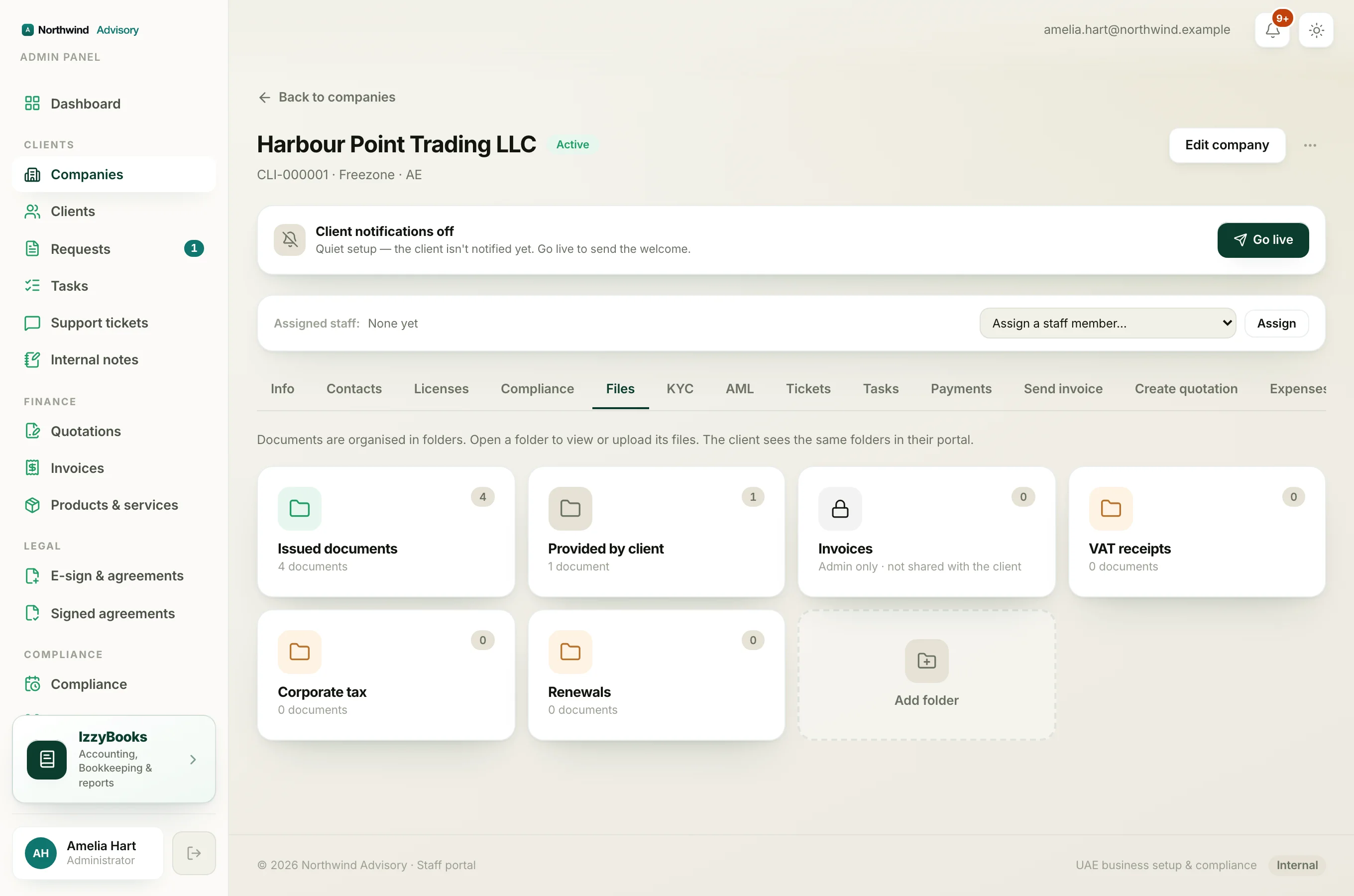 The izzytap document vault